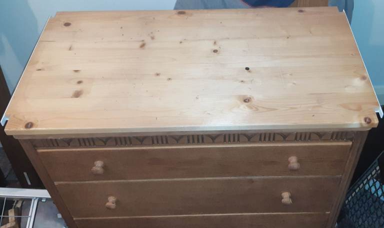 Vintage wood  chest of drawers. Ideal project 