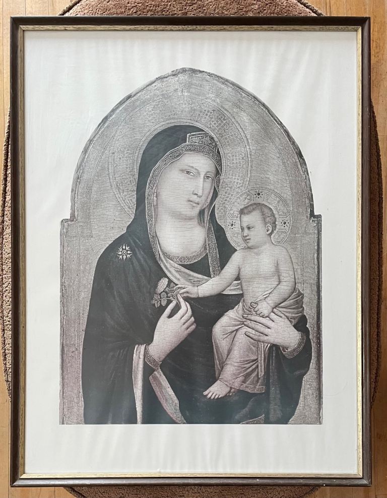Large Madonna and child print 