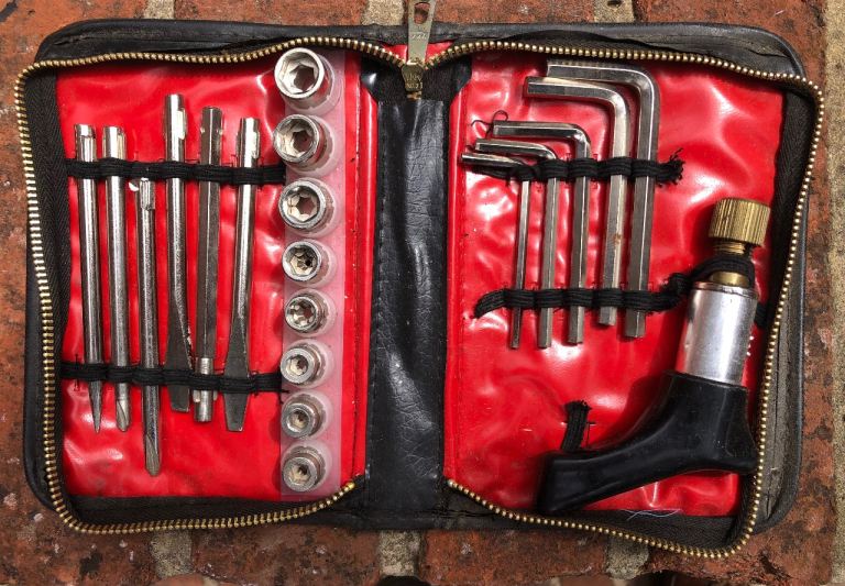 Screwdriver, small sockets and Allen key set