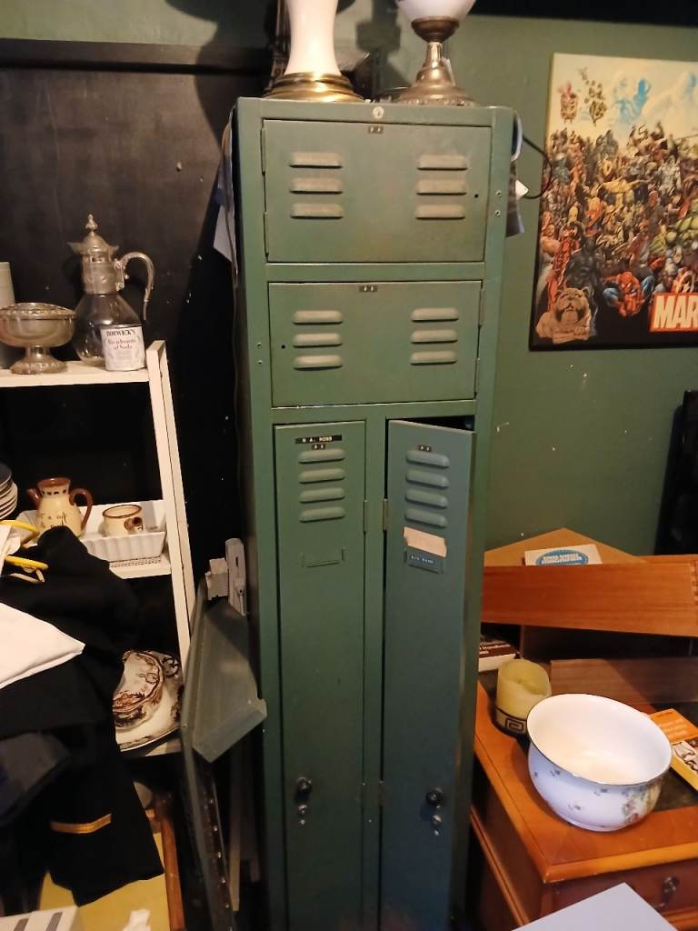 vintage metal storage locker