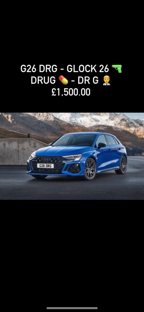 PRIVATE REGISTRATION PLATES