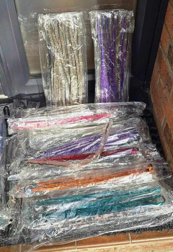 Job Lot - Bling Rhinestone Lanyards various Colours (Brand New) - Car Boot Stock