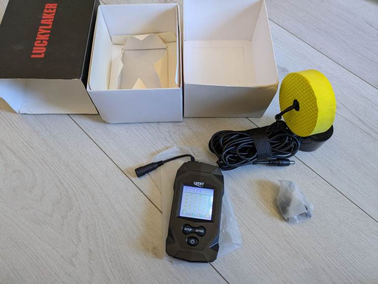 Fish Finder Display Boat Ice Fishing Finder Sonar Portable Wired Fish Finders Transducer LCD Monitor