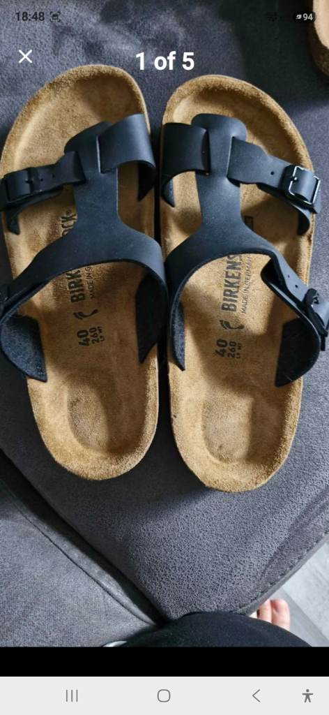 Birkenstock Sandals Size 40 – Black, BRAND NEW