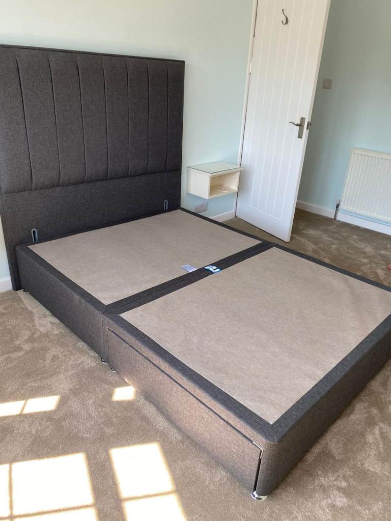 Double divan base and headboard