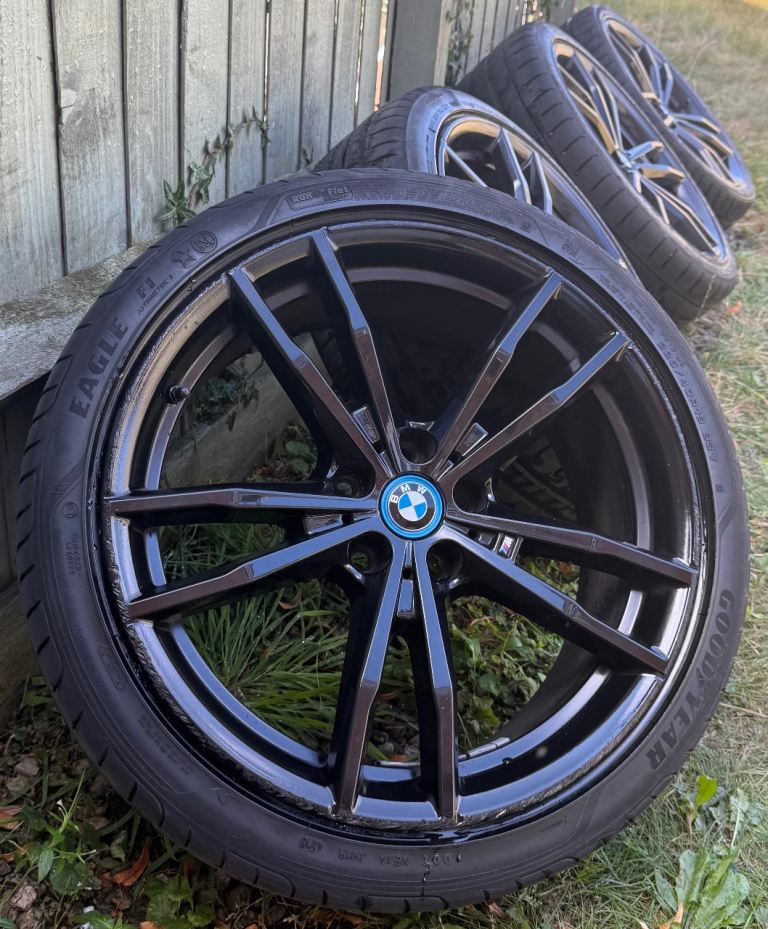 BMW 3 series M Sport 19 inch Alloy Wheels 5 x 112 Genuine G20 G21 4 series G22 G23 791m Staggered
