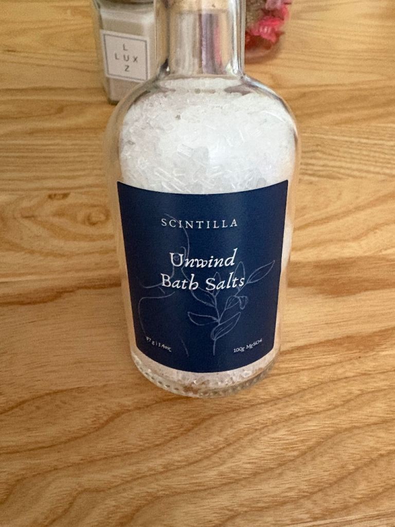 Bath salts with lavender