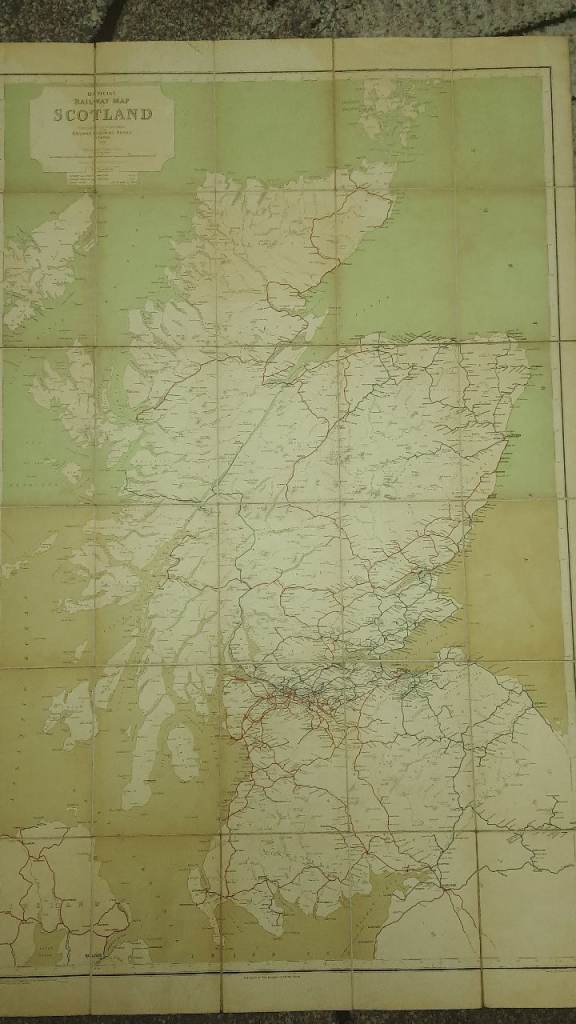 RAILWAY CLEARING HOUSE - Official Railway Map Of Scotland RCH 60935 - 1941