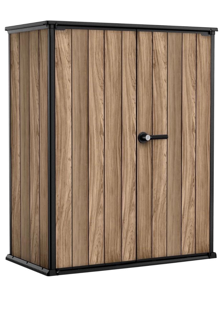 Keter Signature 1400L Vertical Storage Shed - Oak