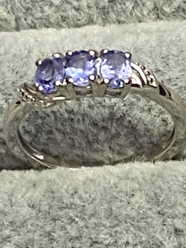 New Tanzanite trilogy ring