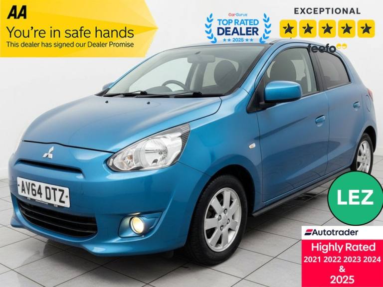 2014 Mitsubishi Mirage 1.2 3 5dr CVT HATCHBACK PETROL Automatic