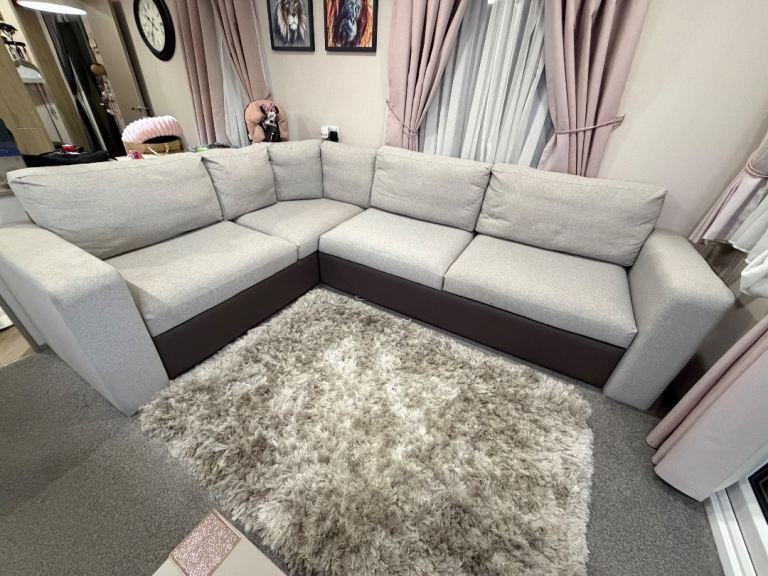 Static Caravan Corner L-Shaped Sofa Bed