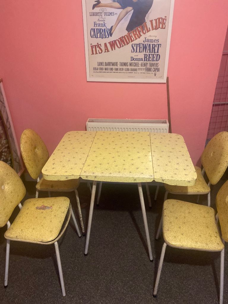 Vintage Formica table and chair set