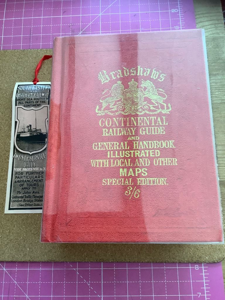 📕 BRADSHAWS CONTINENTAL RAILWAY 🚃 GUIDE 1913