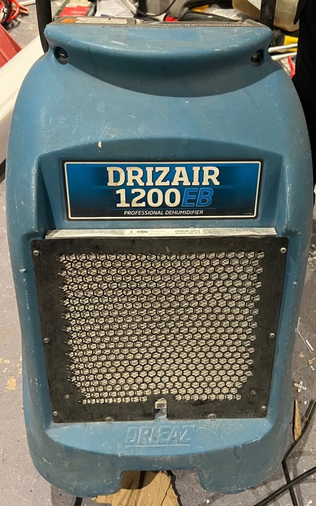2 Drizair 1200EB dehumidifier 