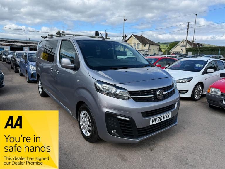 2020 Vauxhall Vivaro 3100 2.0d 120PS Sportive H1 D/Cab PANEL VAN DIESEL Manual