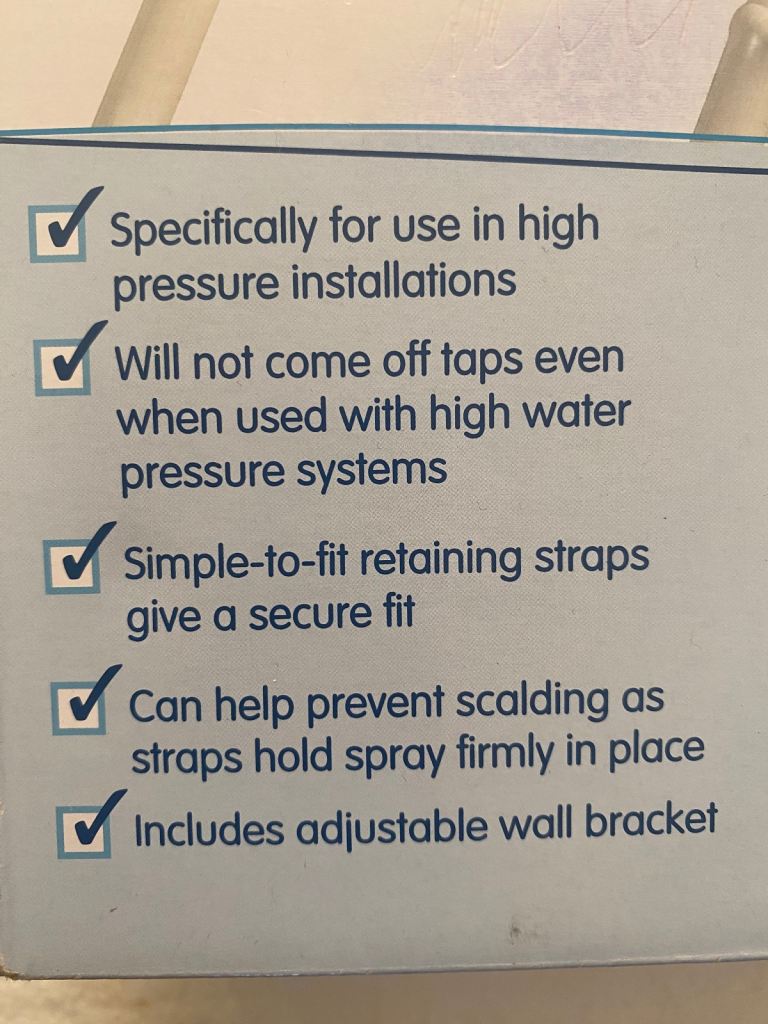 Croydex safe shower spray set . 