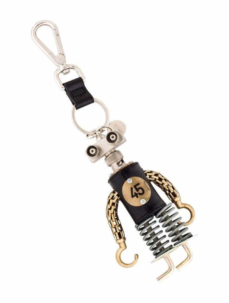 Unboxed Prada Robot Hook Edward Handbag Bag Charm Keyring Keychain Key ring