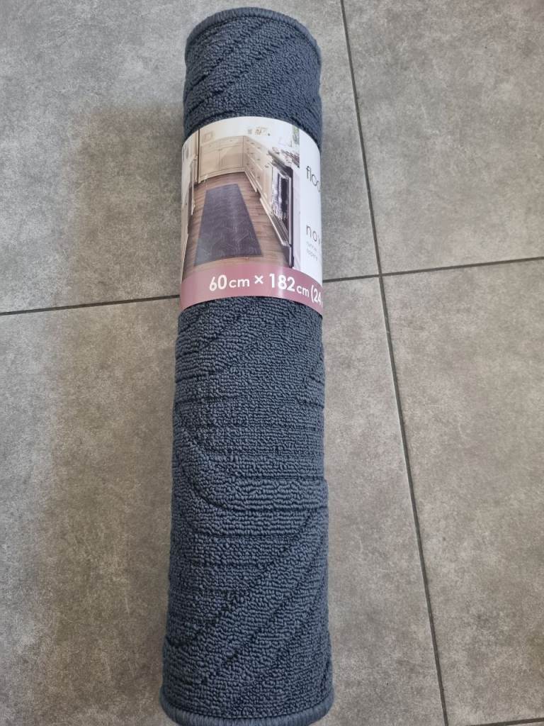 New Grey Hallway Runner Rug 60cm x 182cm