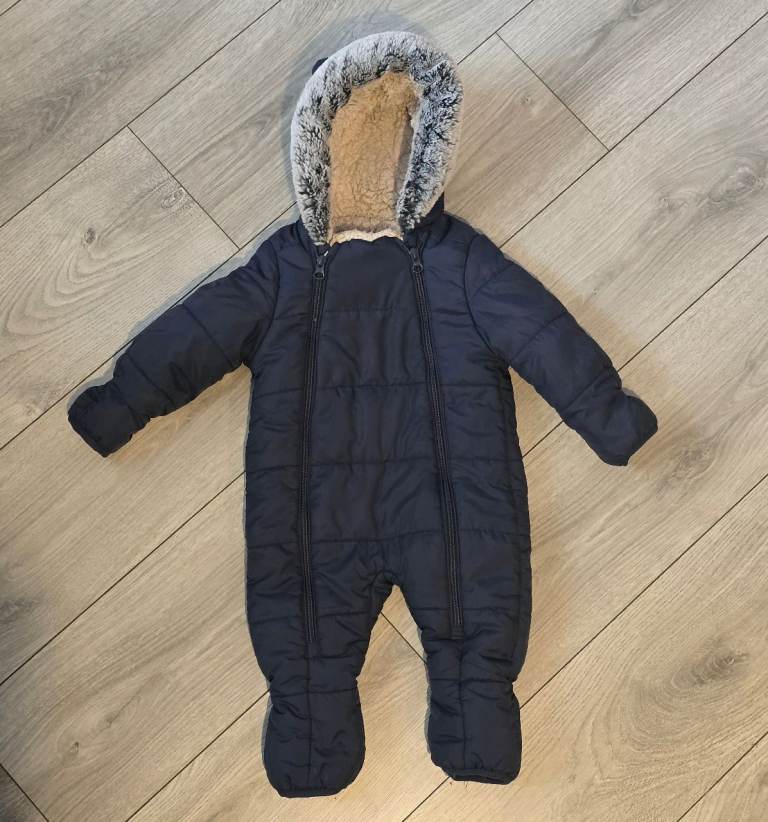 Navy Blue Snowsuit 6-9 months
