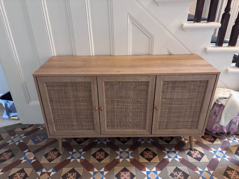 Daals Frances Woven Rattan 3-Door Sideboard, Natural