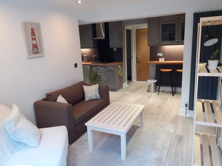 Garden flat available mid March