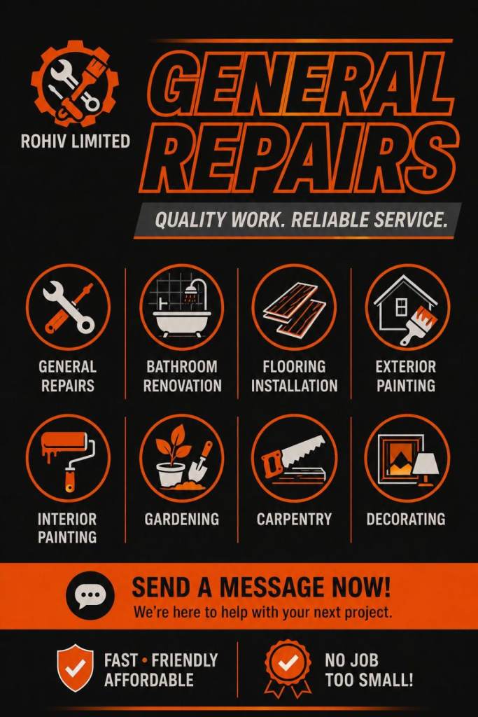 Handyman/Painter/Decorating/Parquet/General Repairs