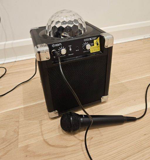 Ion House Party Speaker and Microphone
