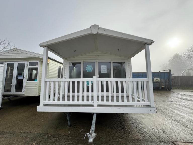3 Bed Static Caravan with Built in Veranda, DG, CH, Patio Doors - Offsite Sale