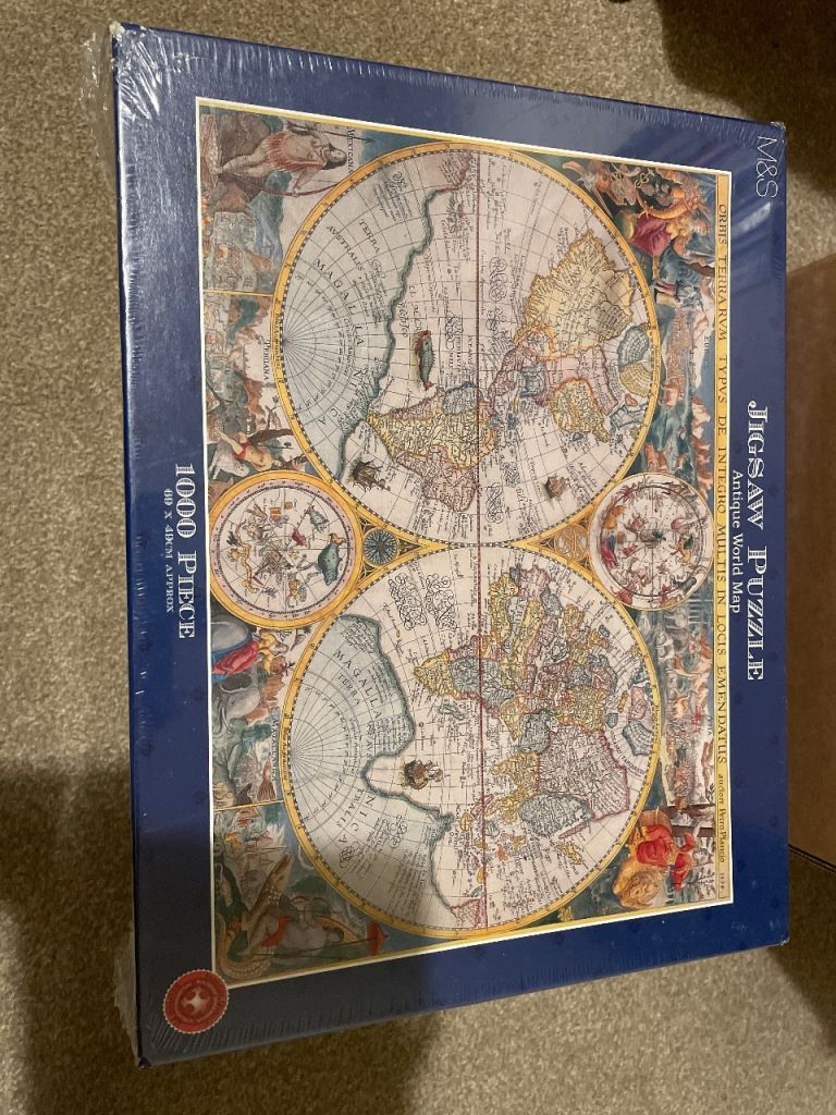 image for Antique World Map - Jigsaw Puzzle - M&S