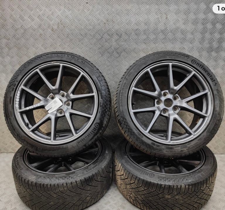 4X GENUINE TESLA MODEL 3 18" ALLOY WHEEL SET 104426100A 8.5Jx18