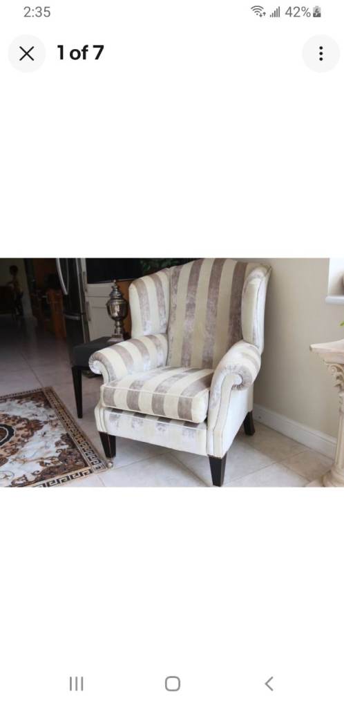 Quality Handmade DURESTA armchair reupholstery 