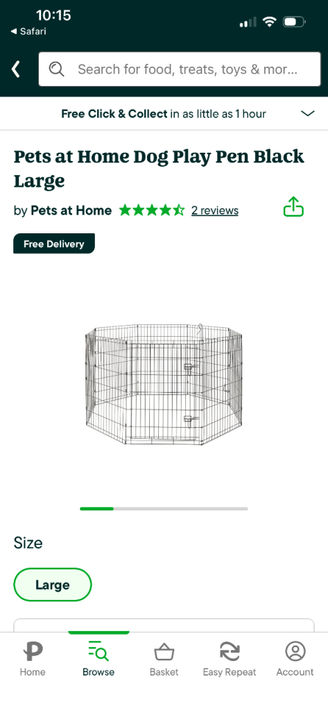 Large pet pen