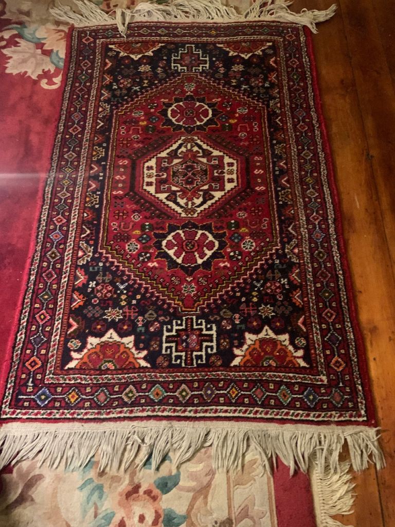 Handmade Vintage Quasqui Persian carpet