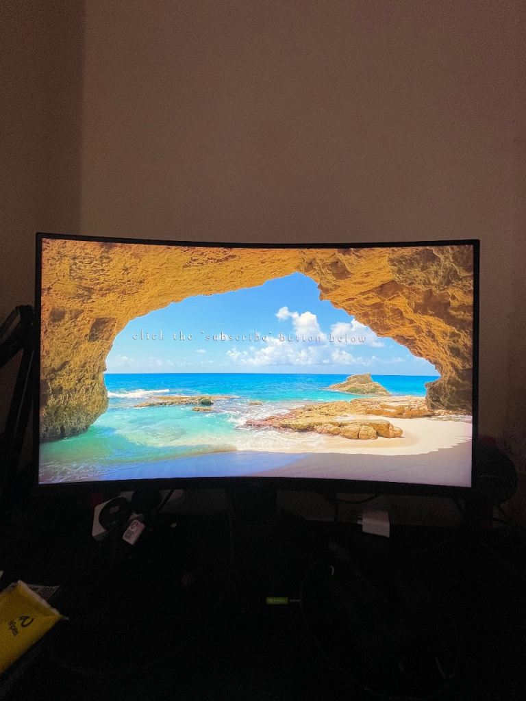 Dell monitor 27 inch curve great condition 