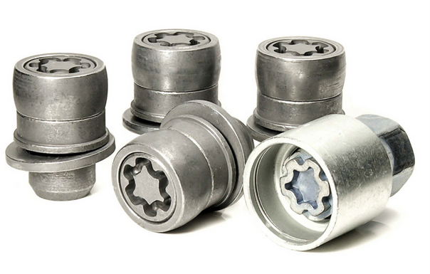 Car Wheel Locking Nuts, set of 4 with master key