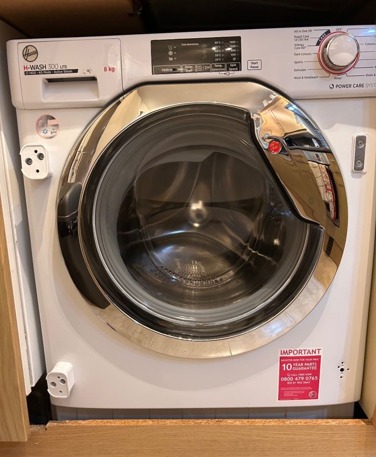 Hoover integrated washing machine H WASH 300 lite 8kg ( used ) 
