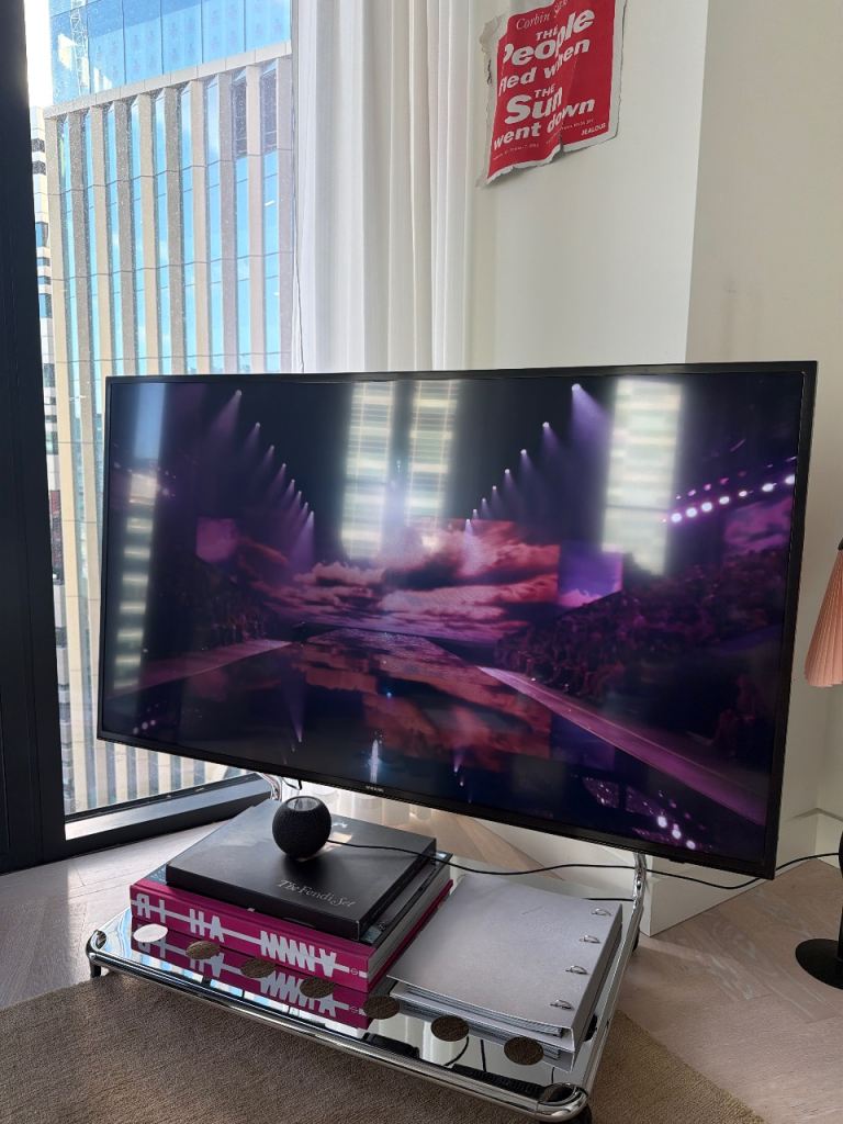 9th NOV onwards - 50” Large Flat Screen TV – Good Condition, Black 