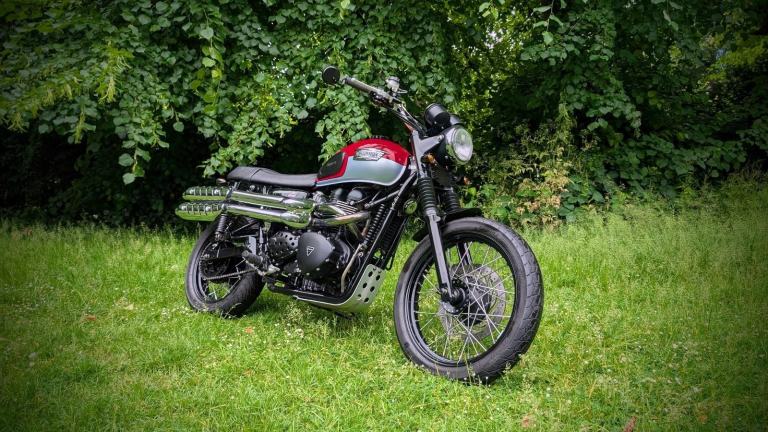 2016 Triumph Bonneville Scrambler 865 (900) FSH Retro 900cc motorcycle motorbike