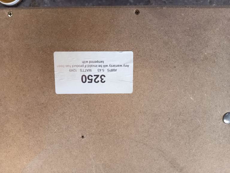 3250 MDF back fan
