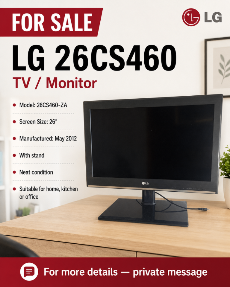 LG 26CS460 26-inch TV / Monitor with Stand