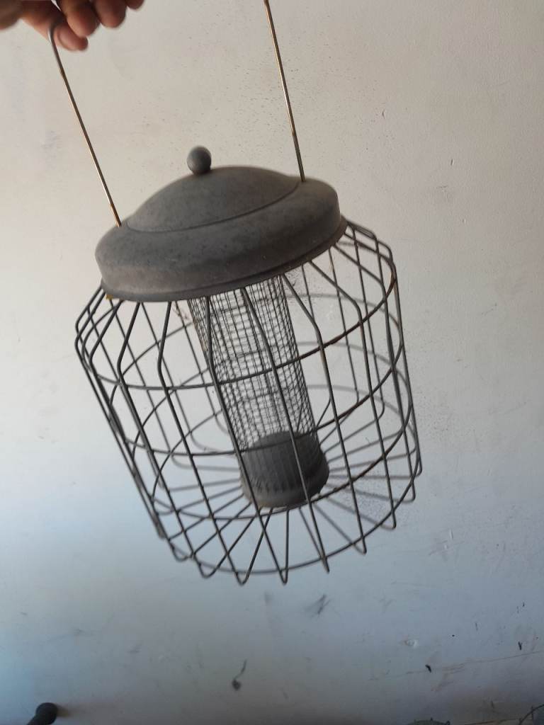 3 bird feeders