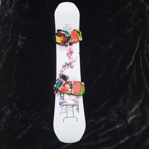 Rome Artifact Rocker Wide Snowboard 156cm with MultiColour Ride
