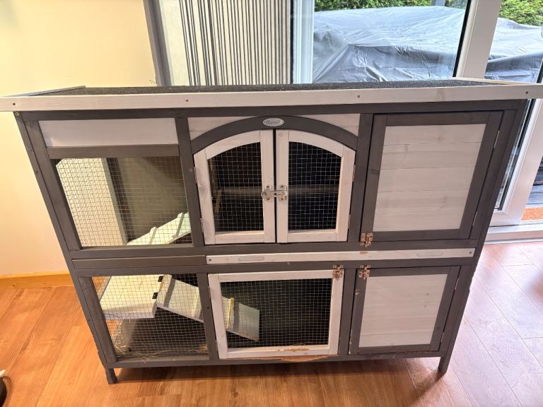 PawHut Wooden Rabbit Hutch or Guinea Pig House