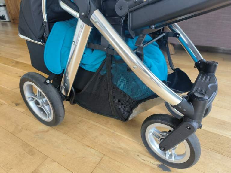 Babystyle Oyster Max 2 twin Tandem Double Pushchair Carrycot raincover footmuff Baby Toddler kids