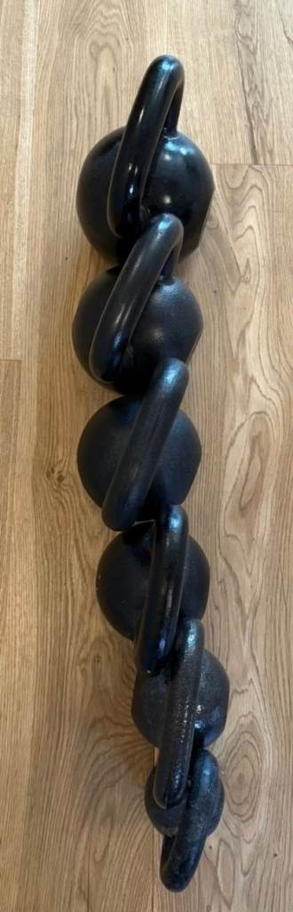 Cast Iron Kettlebell Set 4kg, 8kg, 12kg, 16kg, 20kg, 24kg