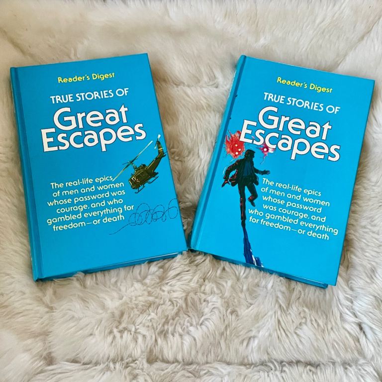 Vintage 1983 Reader’s Digest True Stories Of Great Escapes Hardback Books Volume 1 & 2