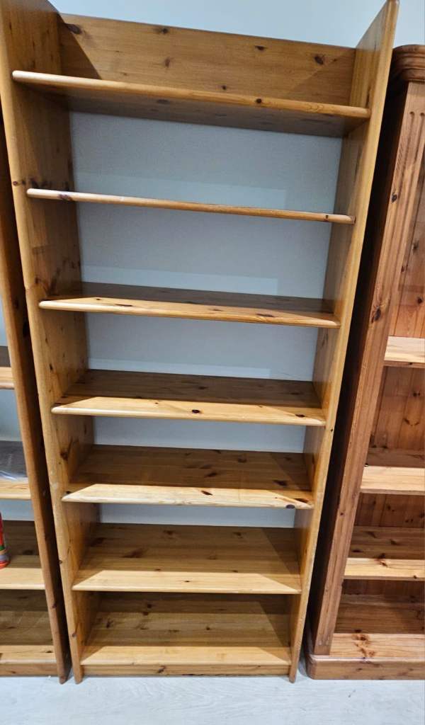 SOLID WOOD BOOKCASE with adjustable shelves