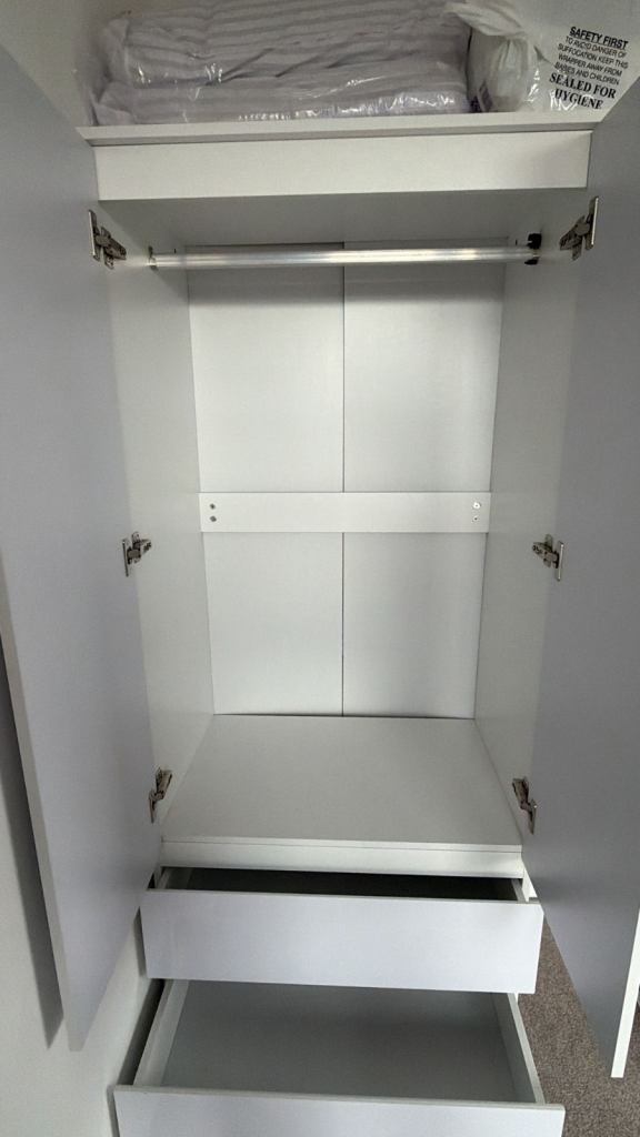 image for 2 x White wardrobes