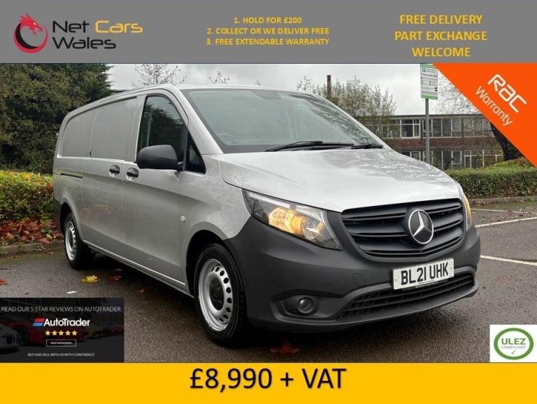 2021 Mercedes-Benz Vito 110CDI Progressive Van WD L3 Euro 6 (s/s) 5dr (XLWB) 1 OWNER LWB SAT NAV ...